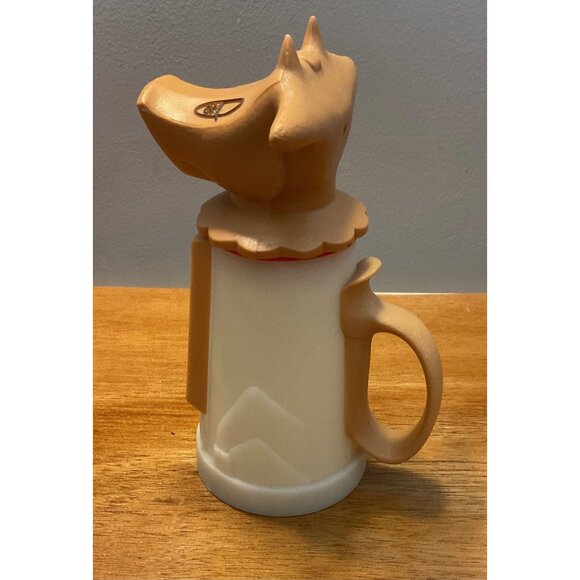 Vintage Whirley Industries plastic Moo Cow Creamer Pitcher w Handle - Picture 4 of 5
